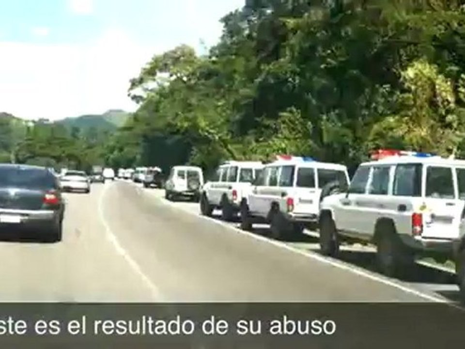 Abusadores causan accidente en la ARC