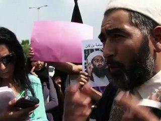 Musulmanes protestan contra EEUU