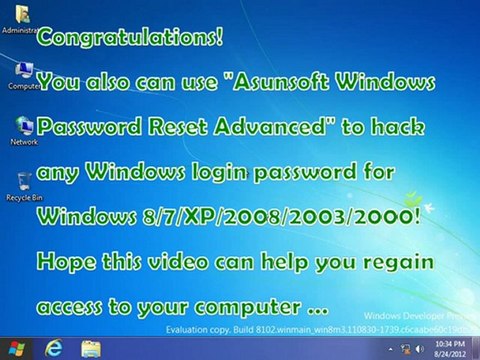 Windows 8 Password Recovery - Recover Administrator and User Password with USB
