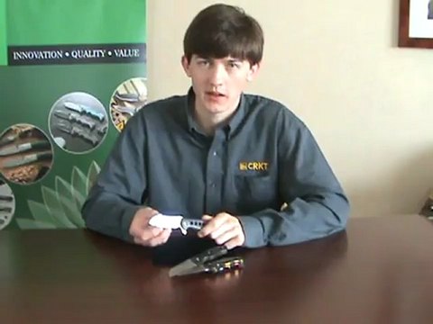 Gerry McGinnis shows the CRKT Tuition Collaboration