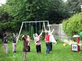 Anniversaire Clément 6 ans, lâcher de ballons