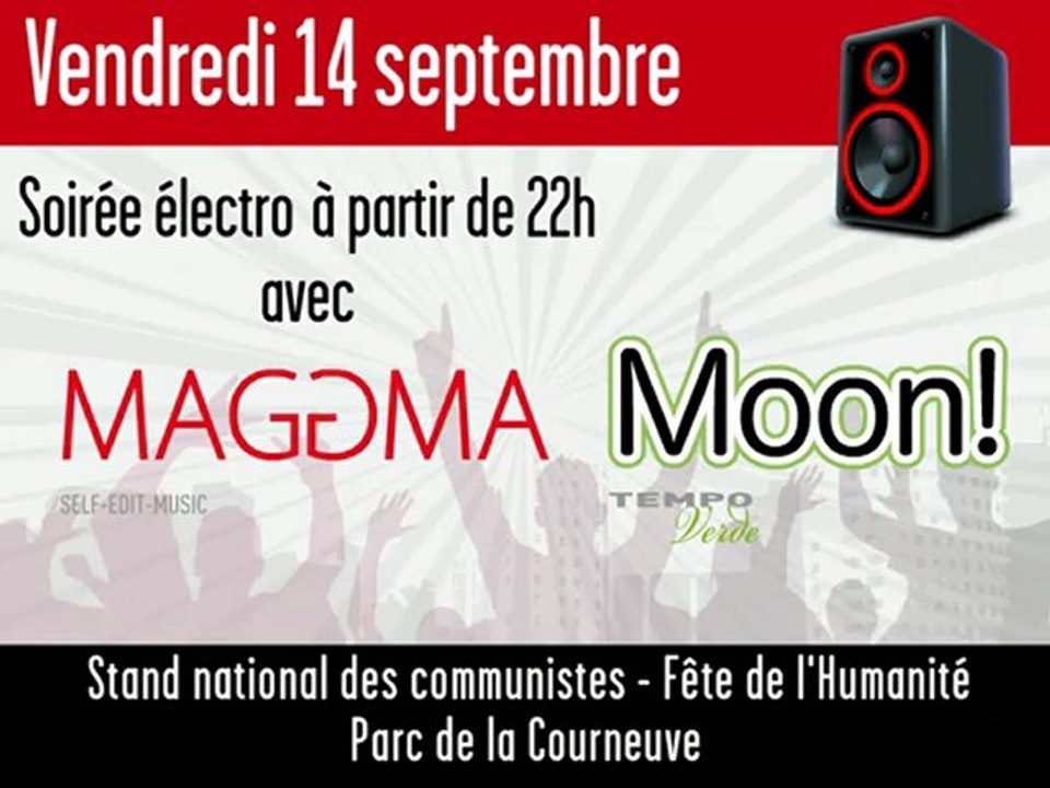 Fête de l'Humanité 2012 - Soirée électro sur le stand national des communistes