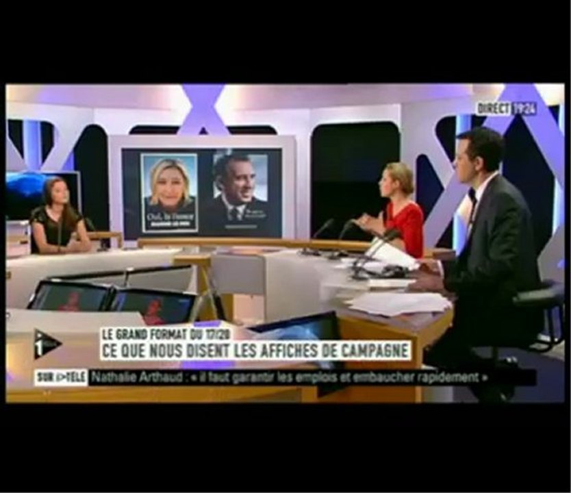 affiches de campagnes présidentielles : décryptage sur itélé