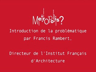 La relation à l'eau : introduction à la problématique par Francis Rambert