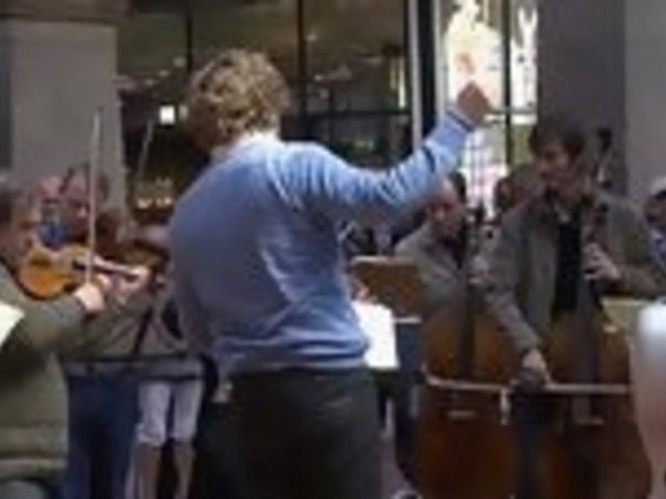 Flash Mob At Copenhagen Central Station