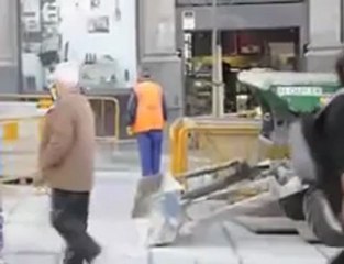 Obras en la plaza de Callao