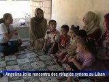 Liban: Angelina Jolie rencontre des réfugiés syriens