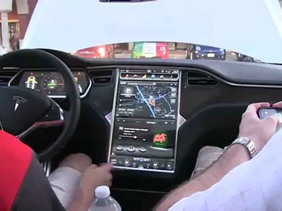 Tableau de bord de la Tesla Model S