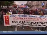 Manifestations anti privatisation de GDF