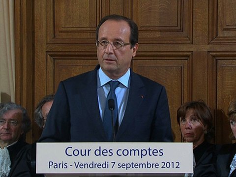 Discours du Président de la République devant la Cour des Comptes