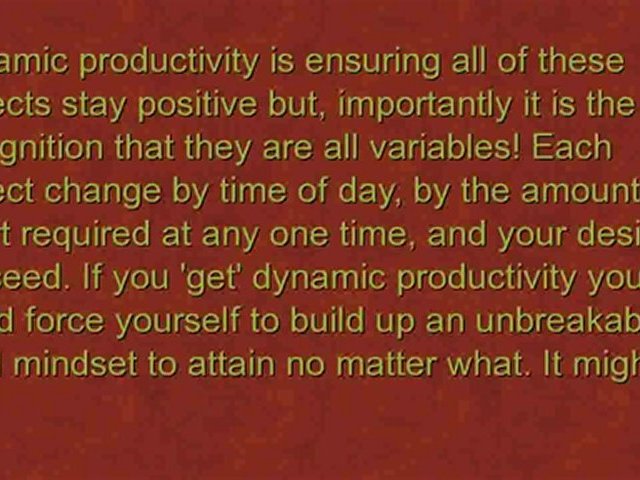 Productivity Formula