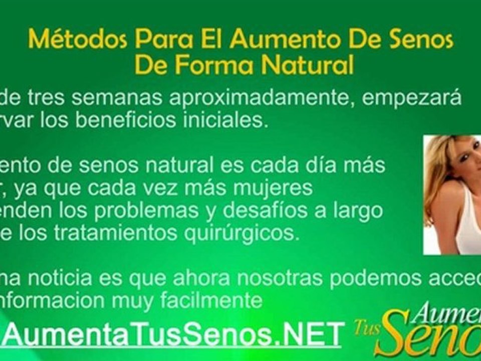 aumenta tus senos de manera natural - aumentar el busto de manera natural
