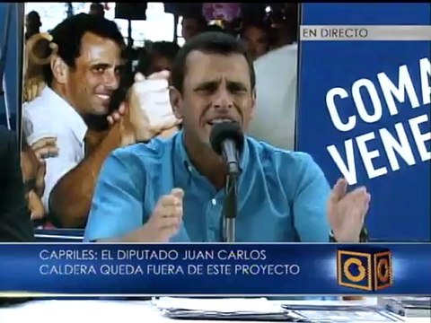 Capriles: Juan Carlos Caldera queda excluido del Comando Venezuela