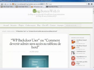 WP Backdoor User créer un compte admin via ftp