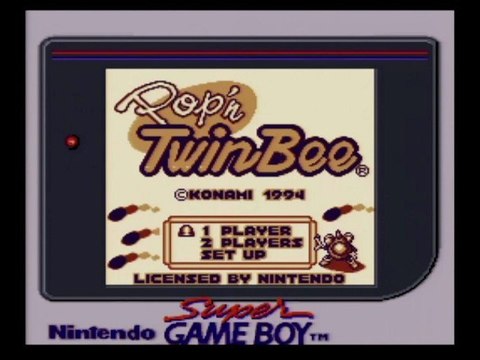 Classic Game Room - POP'N TWINBEE review for Nintendo Game Boy