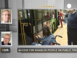 Avrupa'da engelli vatandaşların toplu taşıma...