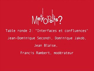 La relation à l'eau : table ronde 2 "Interfaces et confluences"