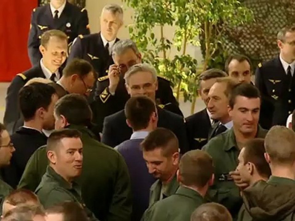 Visite du ministre de la défense et des anciens combattants sur la base aérienne de St Dizier