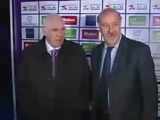 Encuentro entre Del Bosque y Aragonés