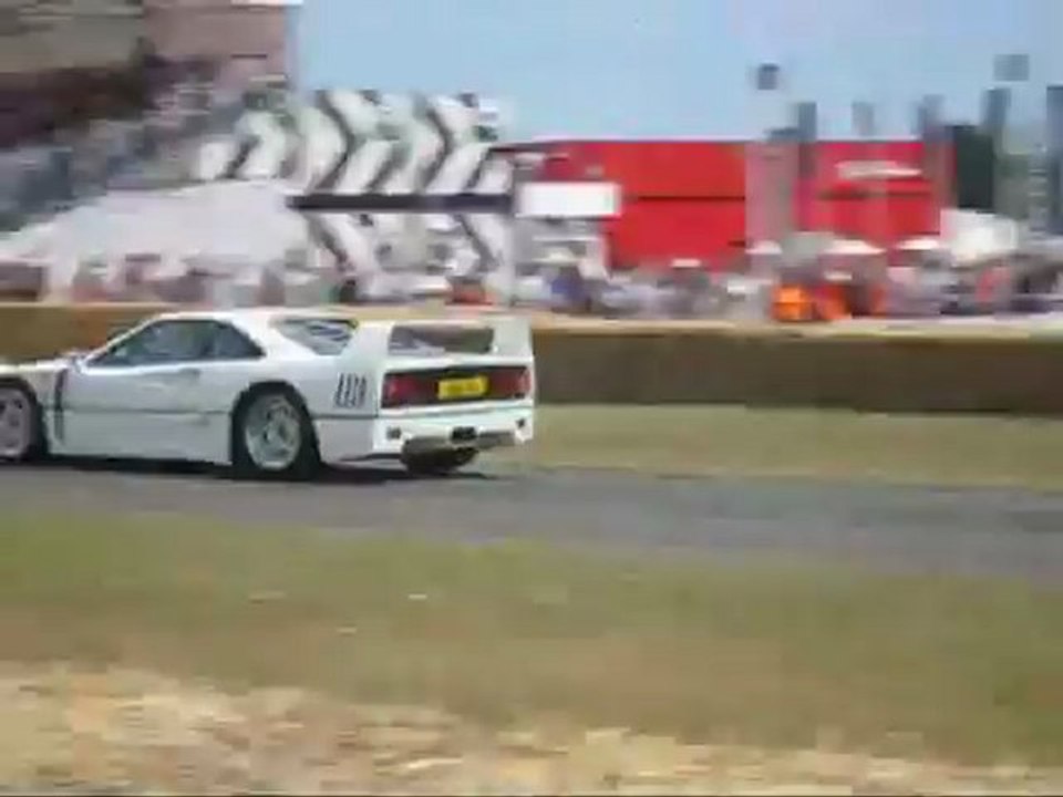 Ferrari F40 up the hill at the festival of Speed (2009)