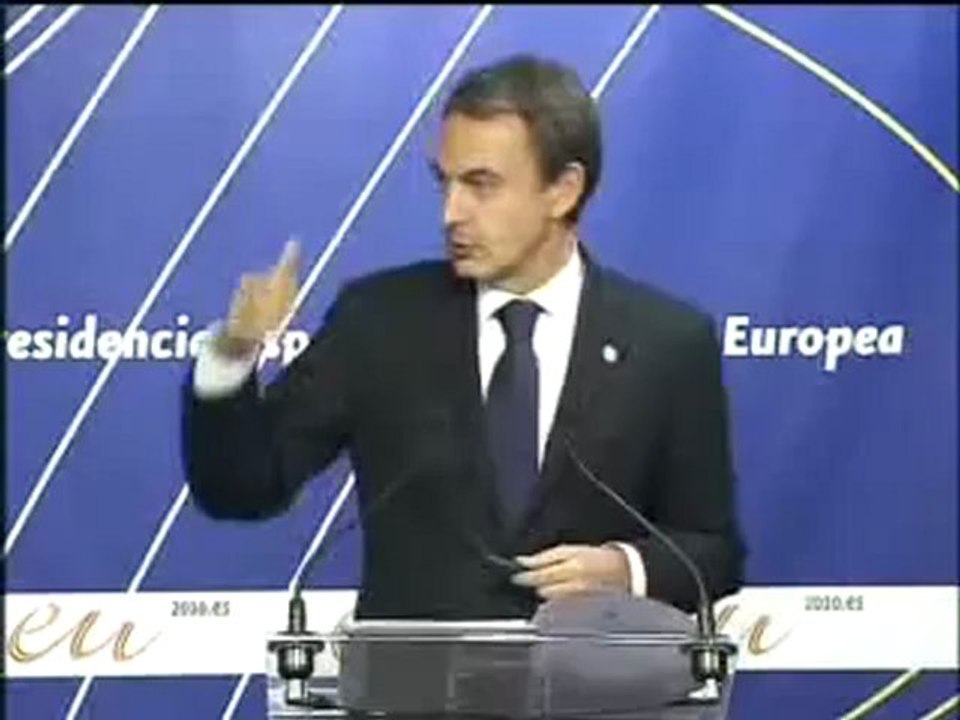 Zapatero, en Bruselas: "No estamos como Grecia, no es cierto, no es cierto"
