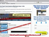 Click Cash Commissions Review - Inside the Members Area