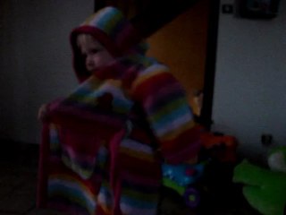 enfilage du peignoir