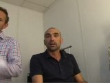 Jérôme Alonzo présente son émission sur sport365