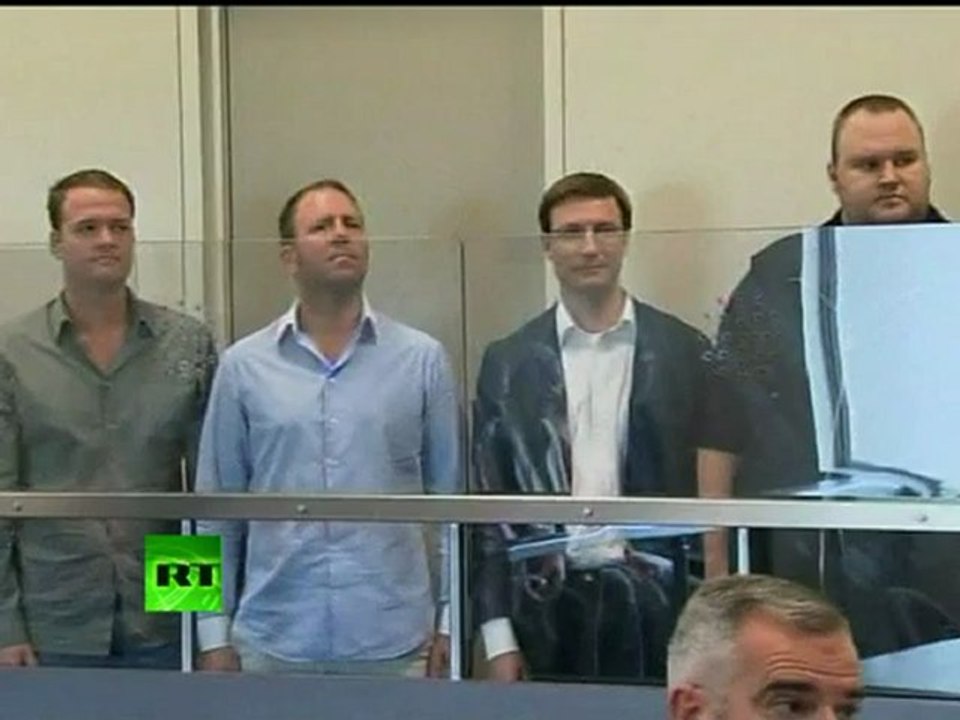 First video: Megaupload founder Kim Dotcom appears in court
