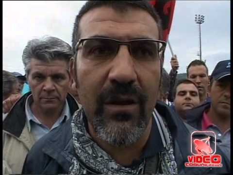 Napoli - Ippodromo Agnano, protestano lavoratori (13.09.12)