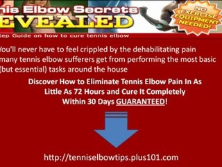 Simple Tennis Elbow Exercises Which Can Give You Fast Pain Relief