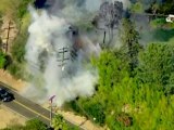 Wildfire erupts in Los Angeles