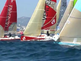 Départ grandiose de Marseille cap vers l'ile de Beauté pour les Figaro