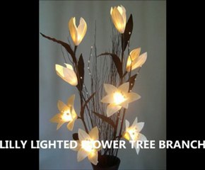 LILLY LIGHTED FLOWERS TREE BRANCHES