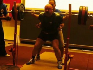 WDFPF European Single Lifts 2012 third squat 220kg.