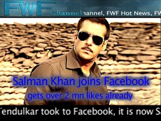 Salman Khan joins Facebook, gets over 2 mn likes already