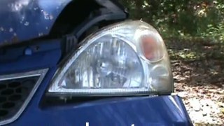 Headlight restoration on a Suzuki Aerio