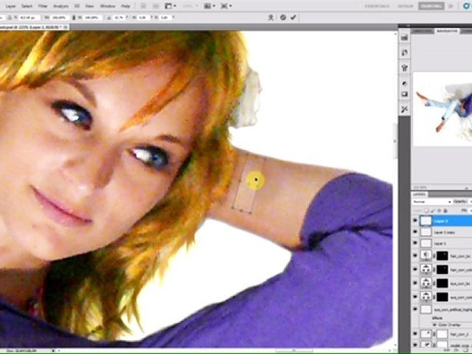 A Model in Heaven Photoshop Artwork Commentary