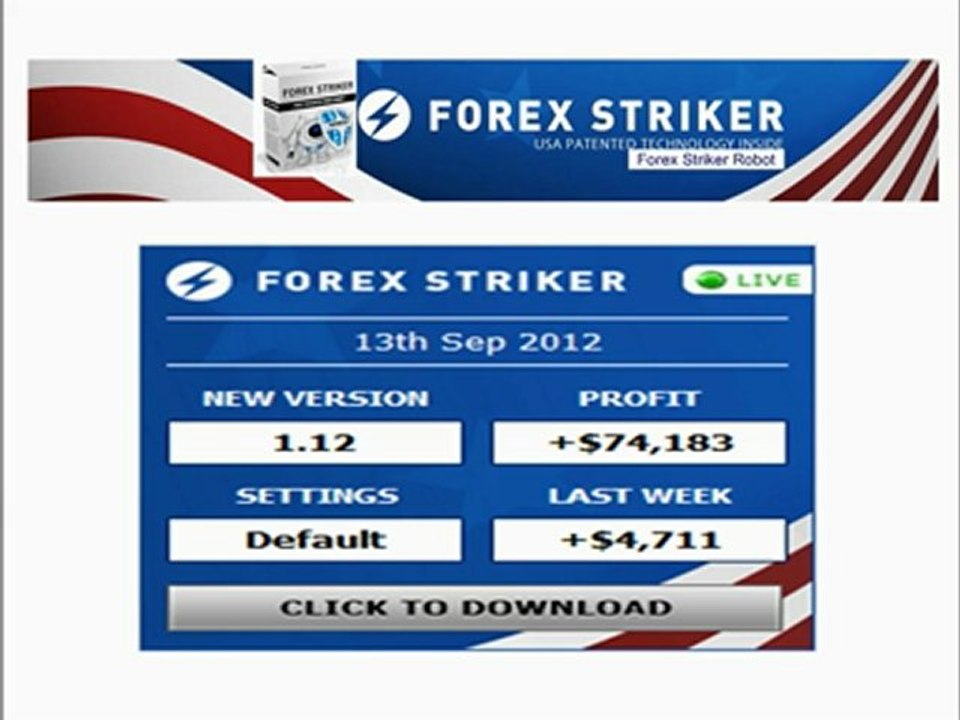 Get 60% Forex Striker Cash Back