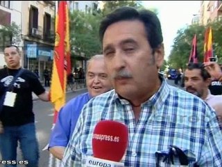 Falange y Nudo patriótico se manifiestan en Madrid