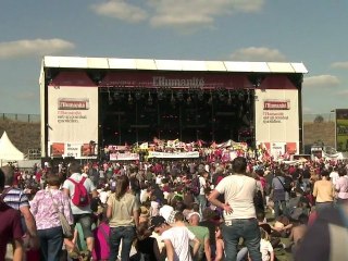 Les responsables socialistes à la fête de l'Humanité