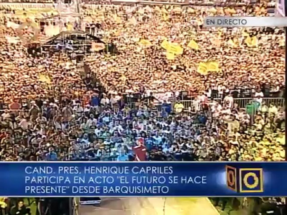 Capriles Radonski a miles de jóvenes: "Ustedes son mi fuerza"