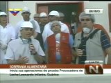 (Vídeo) Ministro Menéndez visita Planta Procesadora de Leche