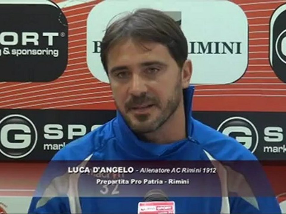 Icaro Sport. Pro Patria-Rimini, il prepartita di D'Angelo