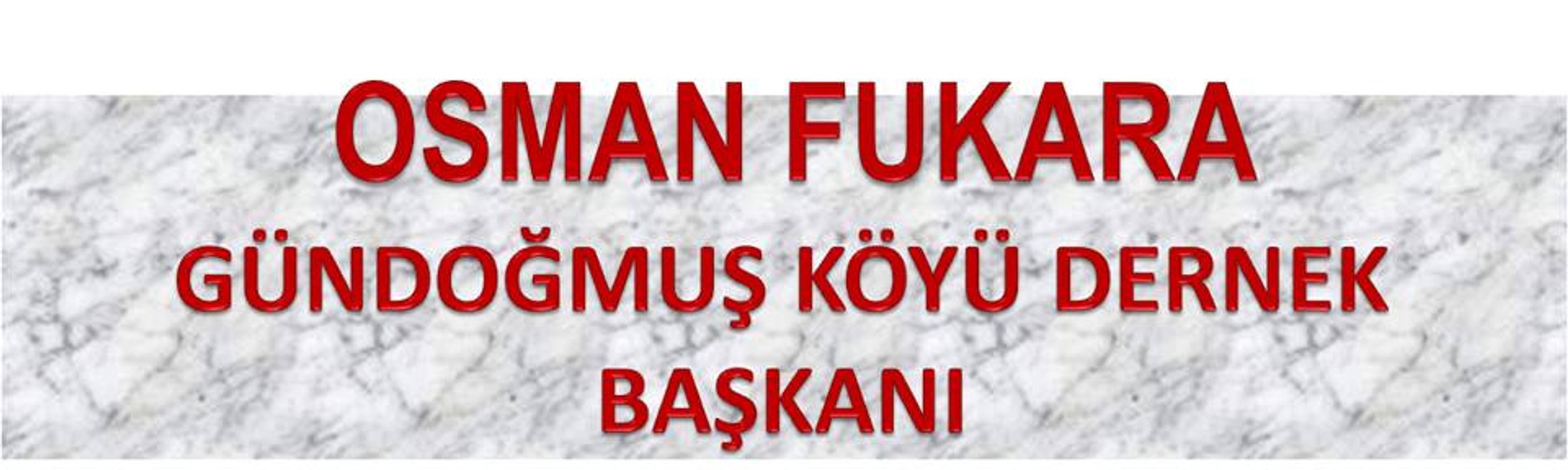 OSMAN FUKARA GÜNDOĞMUŞ KÖYÜ DERNEK BAŞKANI ŞABANÖZÜ ÇANKIRI