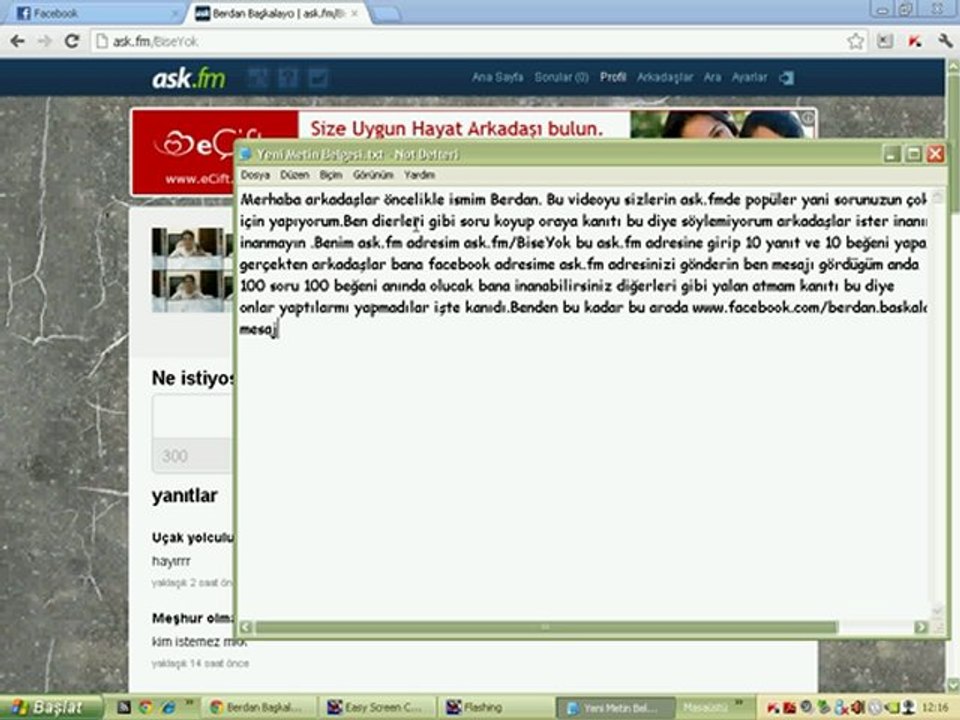 Ask.fm Soru ve Beğeni Hilesi(Kesin Çalışıcak)