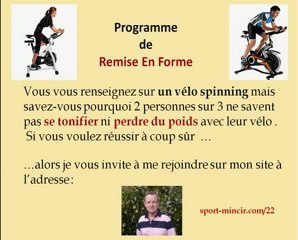 Velo d'appartement spinning kettler