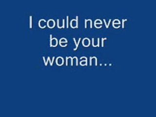 (I could never be)your woman white town (with lyri