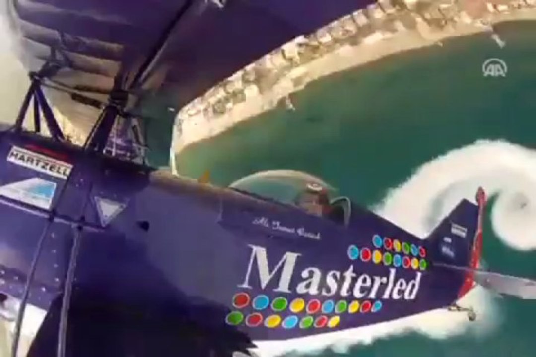 Akrobasi şovuyla nefesleri kesti