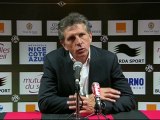 Conférence de presse OGC Nice - Stade Brestois 29 : Claude  PUEL (OGCN) - Landry CHAUVIN (SB29) - saison 2012/2013